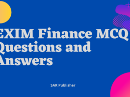 EXIM Finance MCQ Questions and Answers